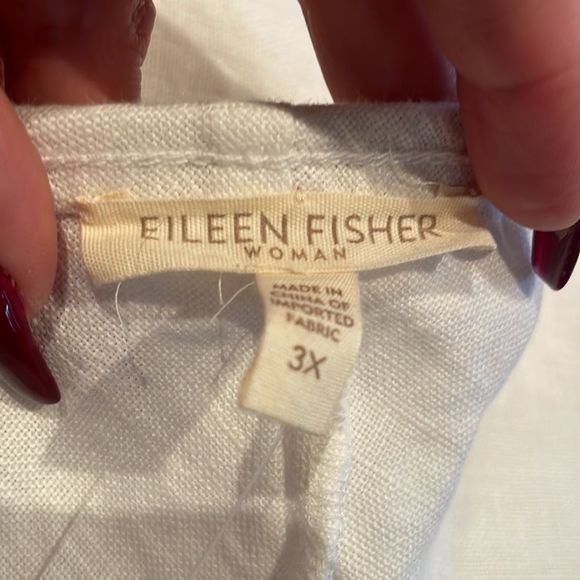Eileen Fisher plus size linen white skirt NWT - Picture 6 of 11